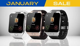 9-in-1 Touch Smartwatch with Heart Monitor & HD Cam - 4 Colours