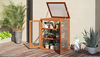 Outsunny Wood Polycarbonate Greenhouse