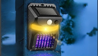 Solar Motion Sensor Outdoor Bug Zapper Light - 1 or 2-Pack