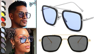 Men's Brow Top Bar Sun Glasses - 10 Designs