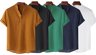 Men's Short Sleeve Shirt - 5 Colours & 5 Sizes