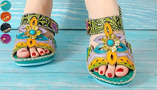 Bohemian Non-Slip Orthopaedic Sandals - 4 Colours & 6 Sizes