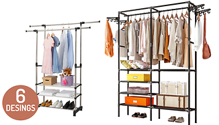 Heavy Duty Stainless Steel Clothes Rail - 6 Designs