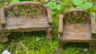 Garden Mini Decorative Chair & Bench Set - 1 or 2