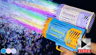 Bazooka Electric LED-Light Bubble Gun - 3 Colours