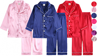 Kids' Silky Soft Pyjama Set - 7 Sizes & 6 Colours