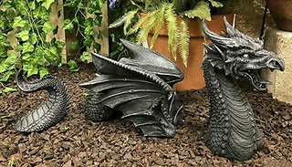 Gothic-Style Dragon Gargoyle Garden Statue  2 Colours