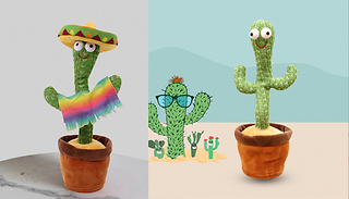 Singing & Dancing Cactus Novelty Toy - 2 Designs