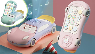 2 in 1 Baby Musical Car Phone Toy - 2 Colours