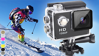 Full HD 1080P Sports Action Camera - 7 Colours