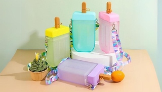 Ice Popsicle Water Bottle with Carrying Strap