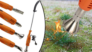Electric Weed Burner Wand with 4 Nozzles - Kill Weeds or Light BBQ's!