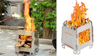 Stainless Steel Portable Pocket Stove!