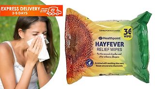 3, 5 or 10-Pack of Hayfever Relief Wipes
