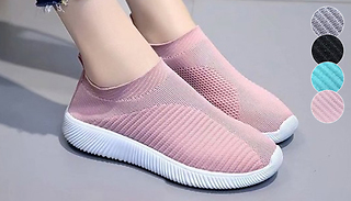 KnitFit Breathable Knitted Trainers - 4 Colours & 6 Sizes
