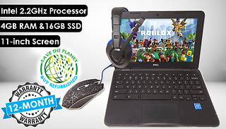 Dell Chromebook 3180 11.6-Inch Intel Laptop 4GB RAM 16GB SSD Storage