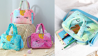 Unicorn Mini Soft Plush Crossbody Bag - 3 Colours