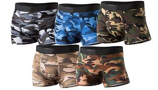 5-Pack Men's Cotton Boxers - 4 Sizes