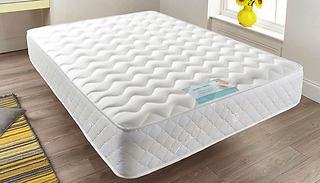 Memory Foam Quilted Sprung Mattress - 6 Sizes