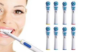 8 Pack of Oral-B Compatible Brush Heads - Dual Clean!