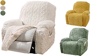 Stretchy Knitted Recliner Armchair Cover - 3 Colours