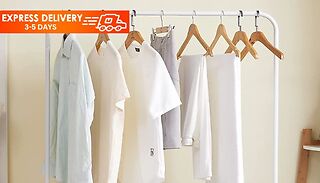 Heavy Duty Hanging Clothes Storage Rail - 2 Colours