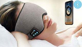 Plush Sleep Mask with Built-in Headphones
