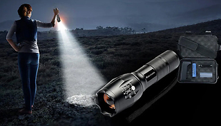 NiteSight 1km Military-Grade Flashlight - Optional Carry Case