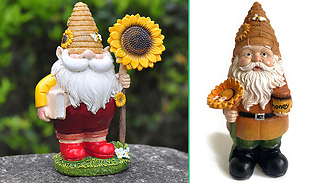 Sunflower Gnome Garden Ornament - 2 Designs
