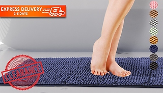 Clearance Chenille Bath and Shower Mats - 8 Colours & 2 Sizes