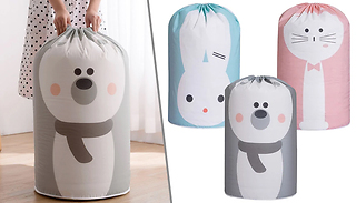 Cute Cartoon Laundry & Duvet Storage Bag - 3 Colours