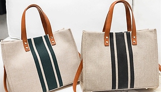 Simple Large-Capacity Canvas Handbag - 2 Colours