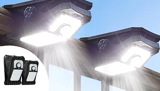 Outdoor Solar Motion-Sensor Clip Light - With 3 Lighting Modes!