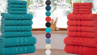 10pc Egyptian Cotton Premium Towels - 11 Colours