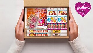 Mother's Day Love Hearts Sweets Gift Box - 15 Pieces