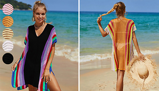 Sleeveless Striped Beach Cover-Up - 5 Colours