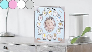 Baby's First Year Photo Frame - 4 Colours