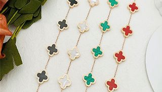 Simple Four-Leaf Clover Bracelet - 4 Colours 