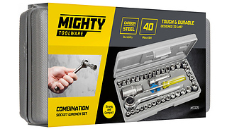 40 Piece Professional Socket Driver Tool Set 