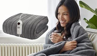 Electric Heated Blanket with Digital Control Timer - 2 Colours