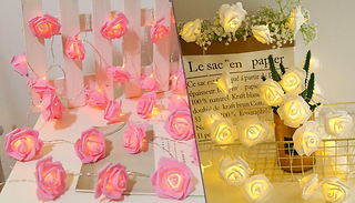 LED String Fairy Rose Lights - 4 Colours