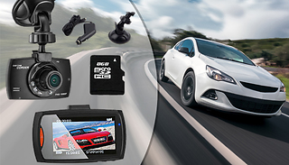 HD Night-Vision Dash Cam With G-Sensor- Optional 16 or 32GB SD