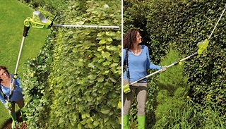 Garden Gear 20V Cordless Telescopic Hedge Trimmer - With Optional Acce ...