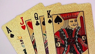 24k Gold Plated Playing Cards