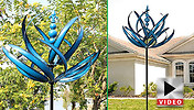 1, 2 or 3 Rotating Metal Garden Wind Spinners