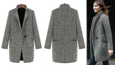 oversized tweed coat