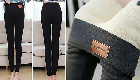 Women Leggings Warm Pants Cashmere Wool Trousers Lambskin Cashmere