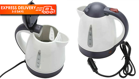 Haofy Portable 1000ml 12V Travel Car Truck Kettle Water Heater