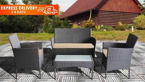 Marylebone 4pc rattan garden furniture set new arrivals